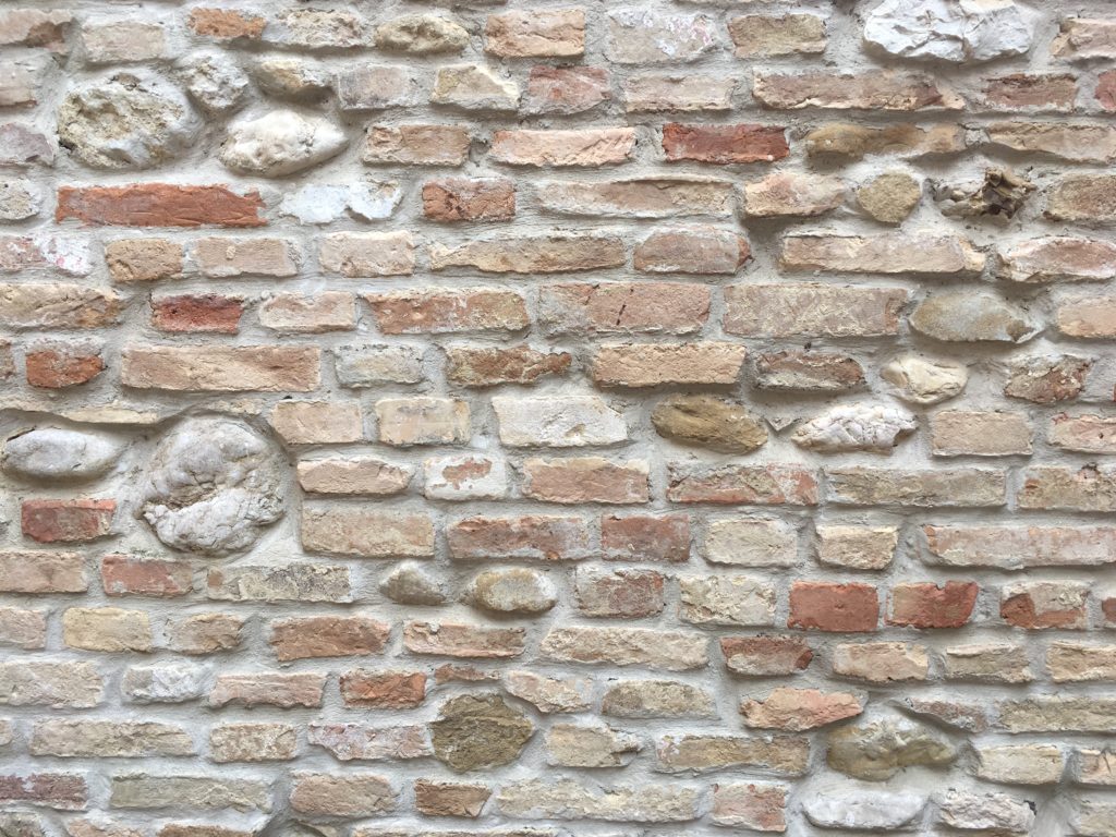Palazzo Liberta wall in terracotta bricks